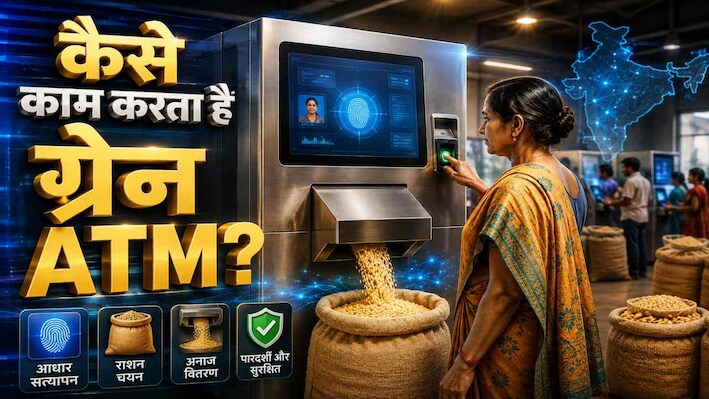 Explainer: मशीन में आधार नंबर डालो और राशन निकालो! कैसे काम करता है छत्तीसगढ़ का 'ग्रेन एटीएम’, जानें प्रोसेस