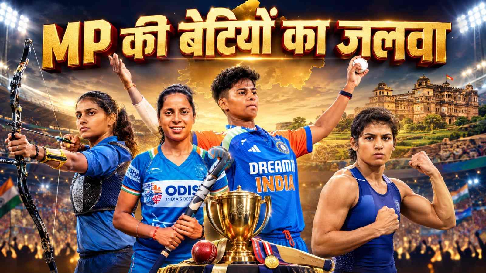 खेलों में MP की बेटियों जलवा, किसी ने हॉकी में तो किसी ने क्रिकेट में रचा इतिहास, जानिए इनकी कहानी खेलों में MP की बेटियों जलवा, किसी ने हॉकी में तो किसी ने क्रिकेट में रचा इतिहास, जानिए इनकी कहानी