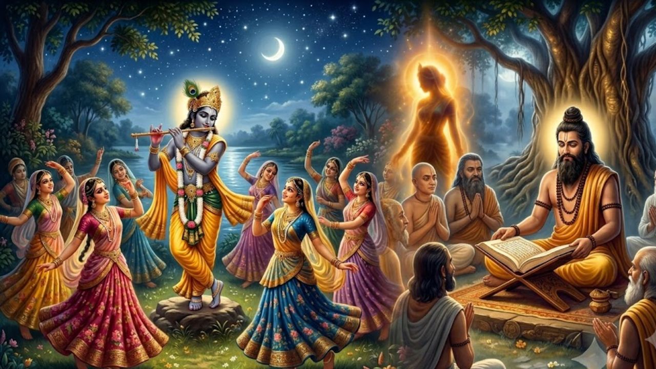 श्रीमद्भागवत में कृष्ण हैं, गोपियां हैं...फिर एक बार भी क्यों नहीं आया राधा का नाम? समाधि से जुड़ी है दिलचस्प मान्यता श्रीमद्भागवत में कृष्ण हैं, गोपियां हैं...फिर एक बार भी क्यों नहीं आया राधा का नाम? समाधि से जुड़ी है दिलचस्प मान्यता