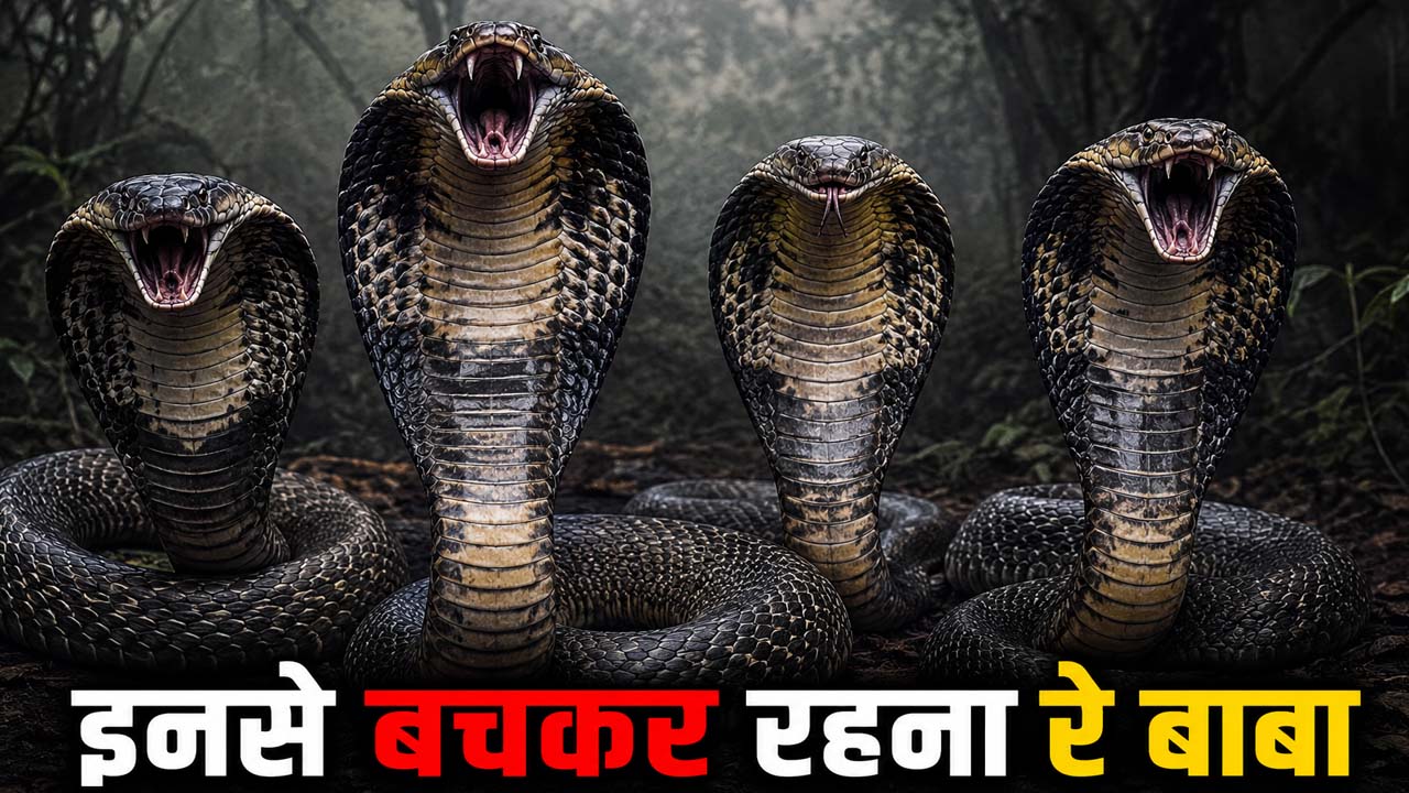 किंग कोबरा के 4 भाई, चारों 'तबाही'! एक डंक में 30 लोगों का कर सकते हैं खात्मा! 6 मीटर लंबा ये सांप है बेहद ज़हरीला किंग कोबरा के 4 भाई, चारों 'तबाही'! एक डंक में 30 लोगों का कर सकते हैं खात्मा! 6 मीटर लंबा ये सांप है बेहद ज़हरीला