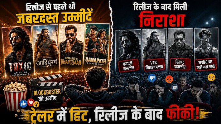 ट्रेलर-टीजर ने मचाया तहलका, रिलीज होते ही निकली फीकी! Toxic से पहले इन फिल्मों ने भी तोड़ी दर्शकों की उम्मीदें