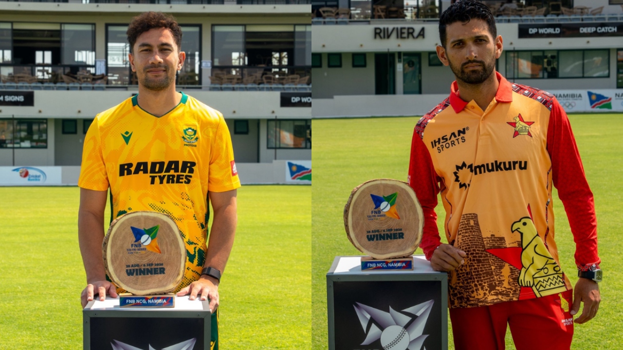 SA vs ZIM: साउथ अफ्रीका की ट्राई सीरीज में लगातार दूसरी जीत, जिम्बाब्वे को हराकर हासिल किए 2 अंक SA vs ZIM: साउथ अफ्रीका की ट्राई सीरीज में लगातार दूसरी जीत, जिम्बाब्वे को हराकर हासिल किए 2 अंक