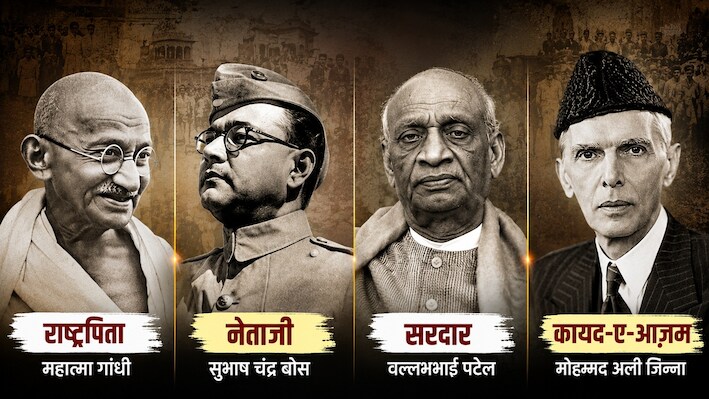 गांधी ‘राष्ट्रपिता’, बोस ‘नेताजी’, पटेल ‘सरदार’, जिन्ना ‘कायदे-आज़म’ कैसे बने; क्या है इन शब्दों का मतलब?