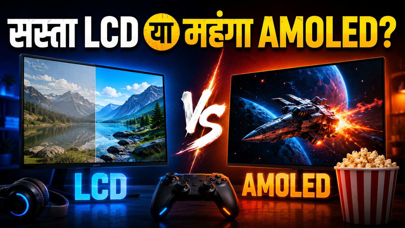 गेमिंग और मूवीज का असली मजा किसमें? AMOLED, OLED और LCD के बीच का 5 मिनट में समझें पूरा खेल गेमिंग और मूवीज का असली मजा किसमें? AMOLED, OLED और LCD के बीच का 5 मिनट में समझें पूरा खेल