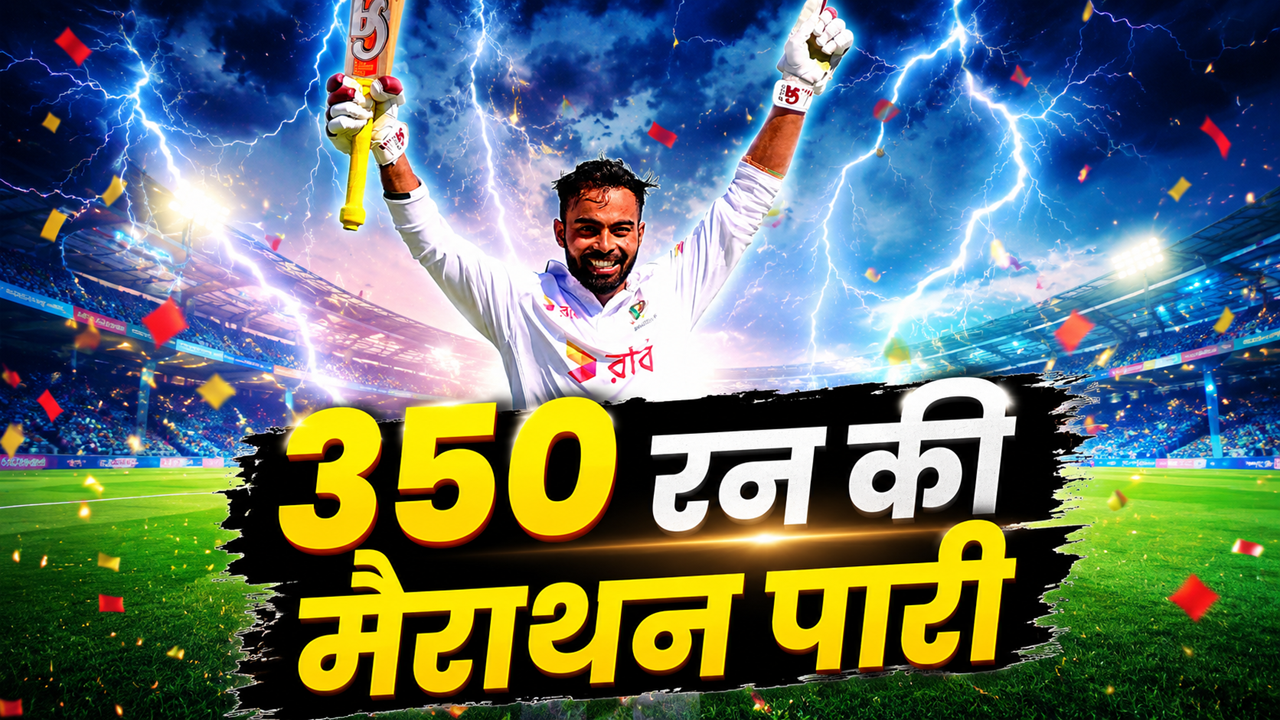 481 गेंद पर 350 रन... 27 चौके और 10 छक्के, कौन हैं बांग्लादेश के तौहीद हृदोय? ऐतिहासिक पारी से हिलाई रिकॉर्ड-बुक 481 गेंद पर 350 रन... 27 चौके और 10 छक्के, कौन हैं बांग्लादेश के तौहीद हृदोय? ऐतिहासिक पारी से हिलाई रिकॉर्ड-बुक