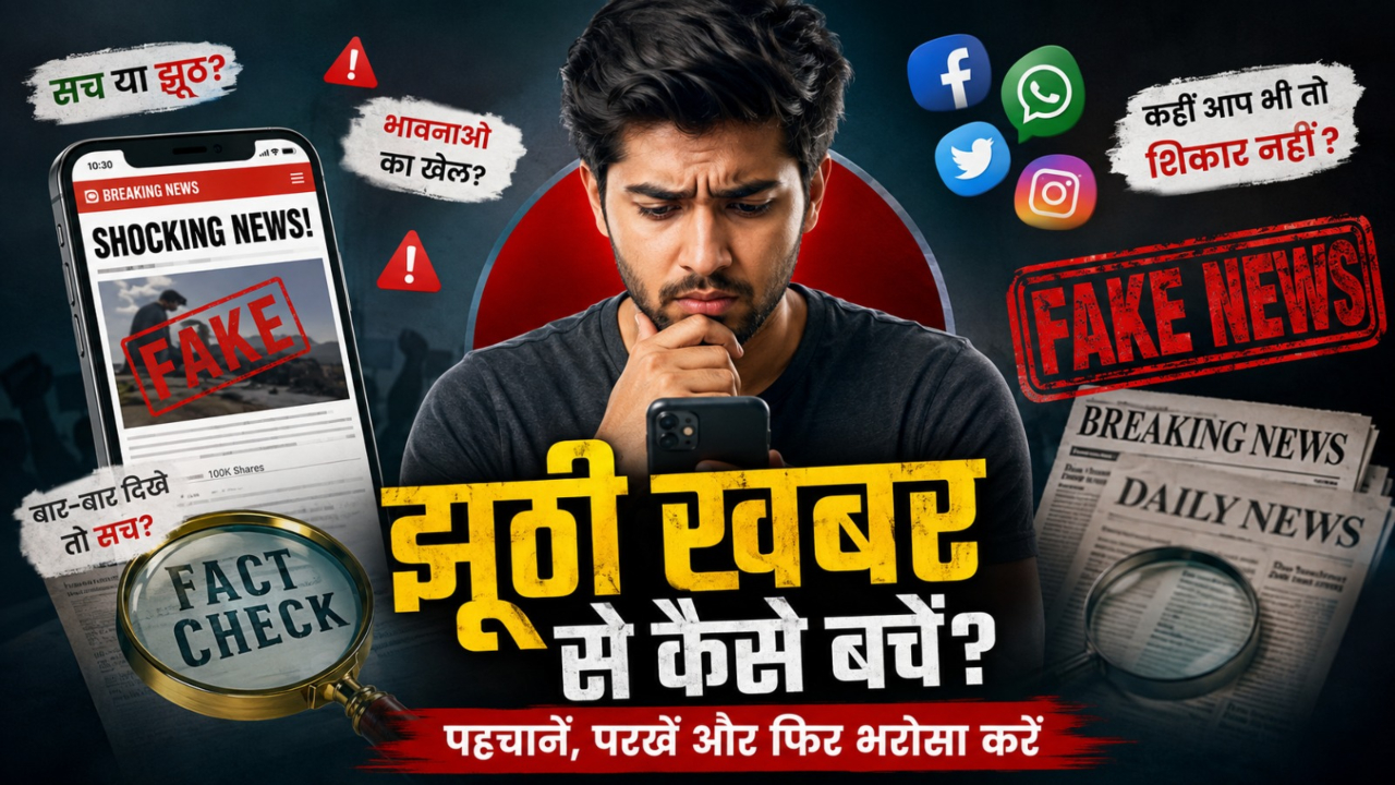 क्या पढ़े-लिखे लोग भी बन रहे फेक न्यूज का शिकार? जानिए दिमाग कैसे होता है गुमराह और Fake News से बचने के तरीके क्या पढ़े-लिखे लोग भी बन रहे फेक न्यूज का शिकार? जानिए दिमाग कैसे होता है गुमराह और Fake News से बचने के तरीके