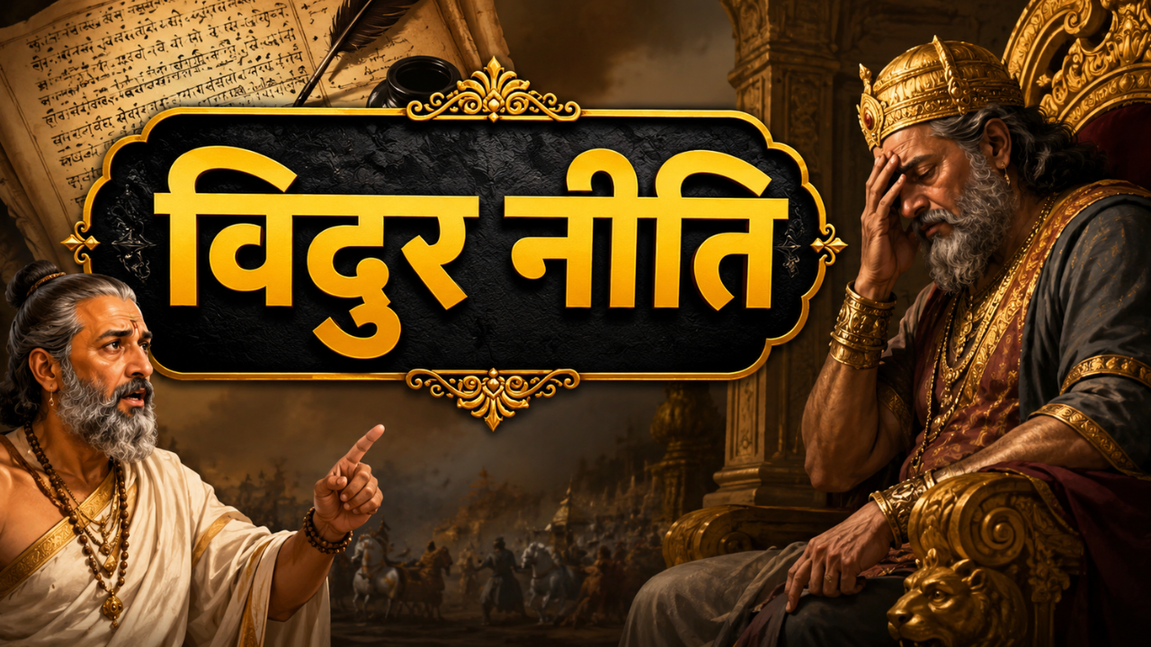 छोटा-सा श्लोक, खोल देगा आपकी आंखें! विदुर नीति से जानें धृतराष्ट्र जैसी गलती का क्या होता है अंजाम छोटा-सा श्लोक, खोल देगा आपकी आंखें! विदुर नीति से जानें धृतराष्ट्र जैसी गलती का क्या होता है अंजाम