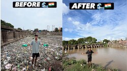 20 साल के लड़के ने हाथों से बदल दी नदी की तस्वीर, महीनों तक अकेले साफ करता रहा कचरा; आनंद महिंद्रा भी कर चुके हैं तारीफ