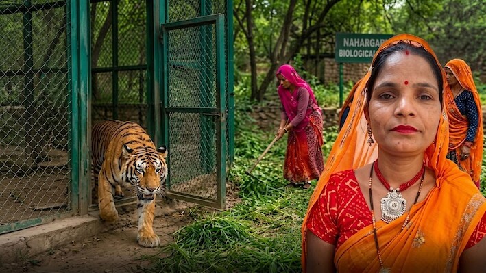 कोई पेड़ पर चढ़ी, कोई जाल पर... बाघ ने सुगना को खींच लिया, हिरासत में गेट खोलने वाली गार्ड 