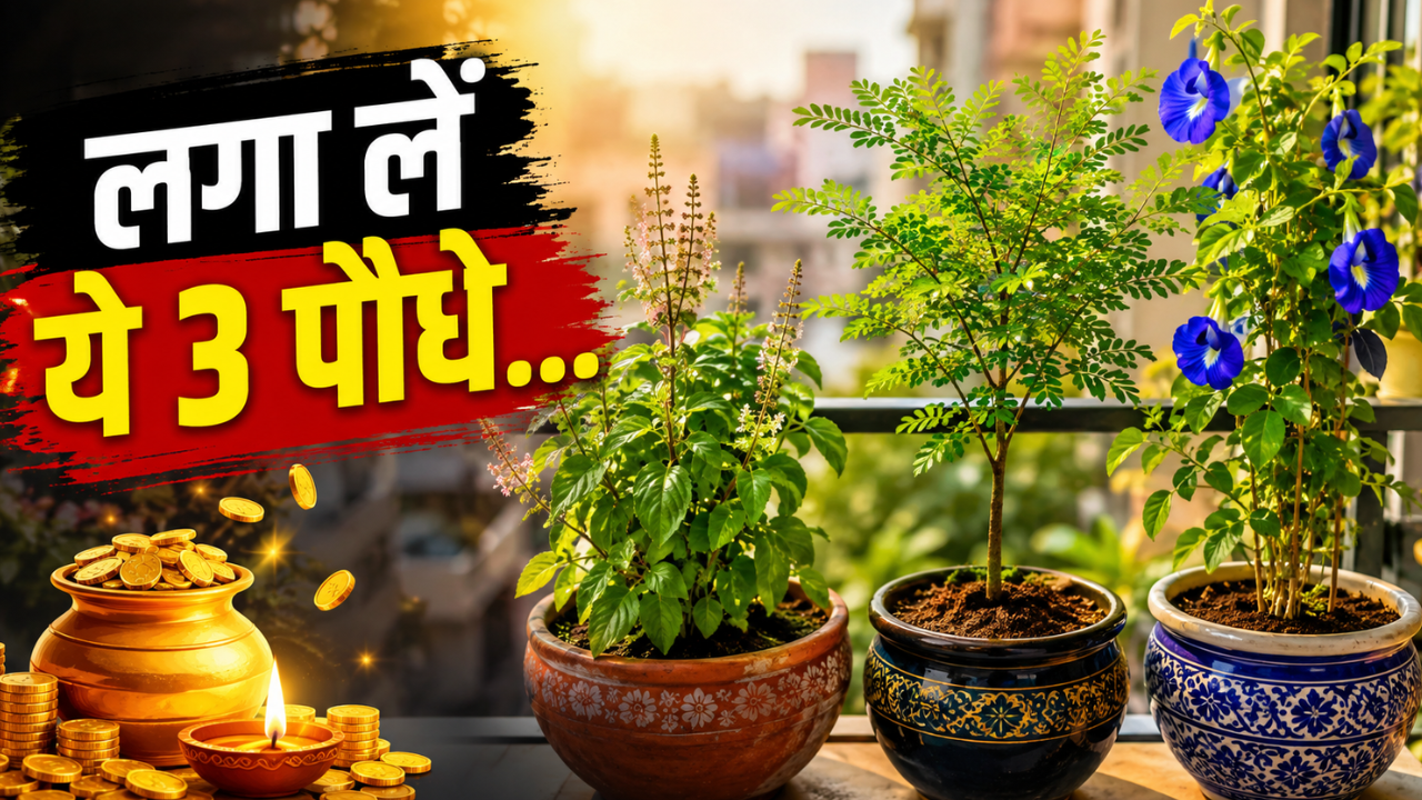 शहर में है छोटा फ्लैट? परेशान होना छोड़िए, बालकनी में लगा लें ये 3 पौधे; दूर होगी कंगाली! शहर में है छोटा फ्लैट? परेशान होना छोड़िए, बालकनी में लगा लें ये 3 पौधे; दूर होगी कंगाली!