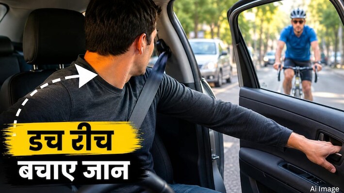क्या है 'डच रीच' तकनीक? कार का दरवाजा खोलते समय एक हाथ की ये ट्रिक बचा सकती है जान, जानिए कैसे 