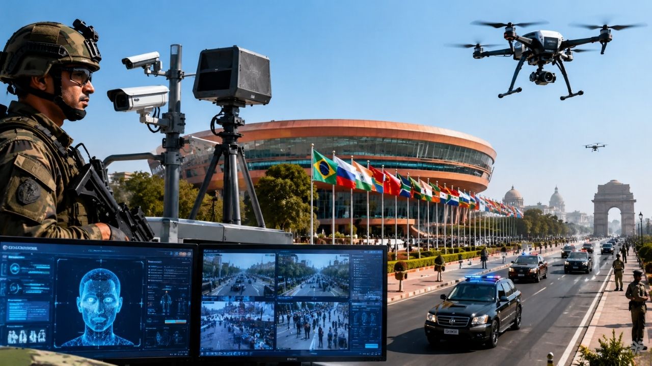 BRICS Summit से पहले दिल्ली में हाई अलर्ट, AI और एंटी-ड्रोन सिस्टम से होगी निगरानी; परिंदा भी नहीं मार सकेगा पर BRICS Summit से पहले दिल्ली में हाई अलर्ट, AI और एंटी-ड्रोन सिस्टम से होगी निगरानी; परिंदा भी नहीं मार सकेगा पर