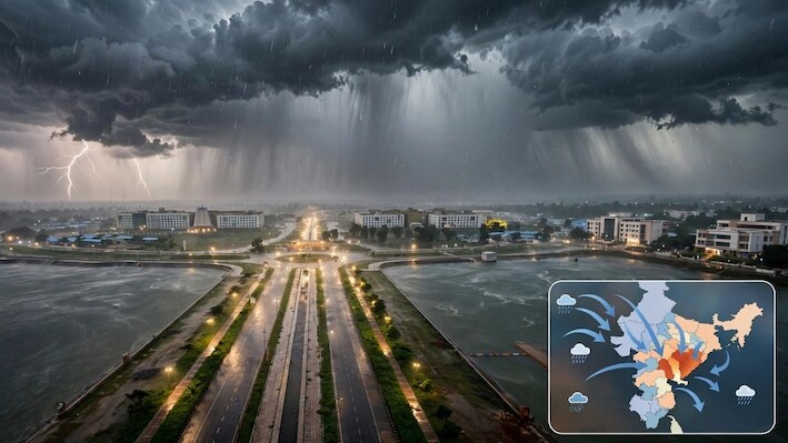 छत्तीसगढ़ में बार-बार क्यों बदल रहा मौसम? MP-UP के सिस्टम से इन इलाकों में बरसेंगे बादल, जानिए कहां हुई सबसे ज्यादा बारिश