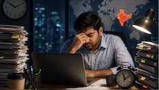 ऑफिस टाइम खत्म होने के बाद भी नहीं रुकता काम, भारत में 24% लोग बिना सैलरी कर रहे एक्स्ट्रा वर्क