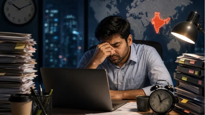ऑफिस टाइम खत्म होने के बाद भी नहीं रुकता काम, भारत में 24% लोग बिना सैलरी कर रहे एक्स्ट्रा वर्क