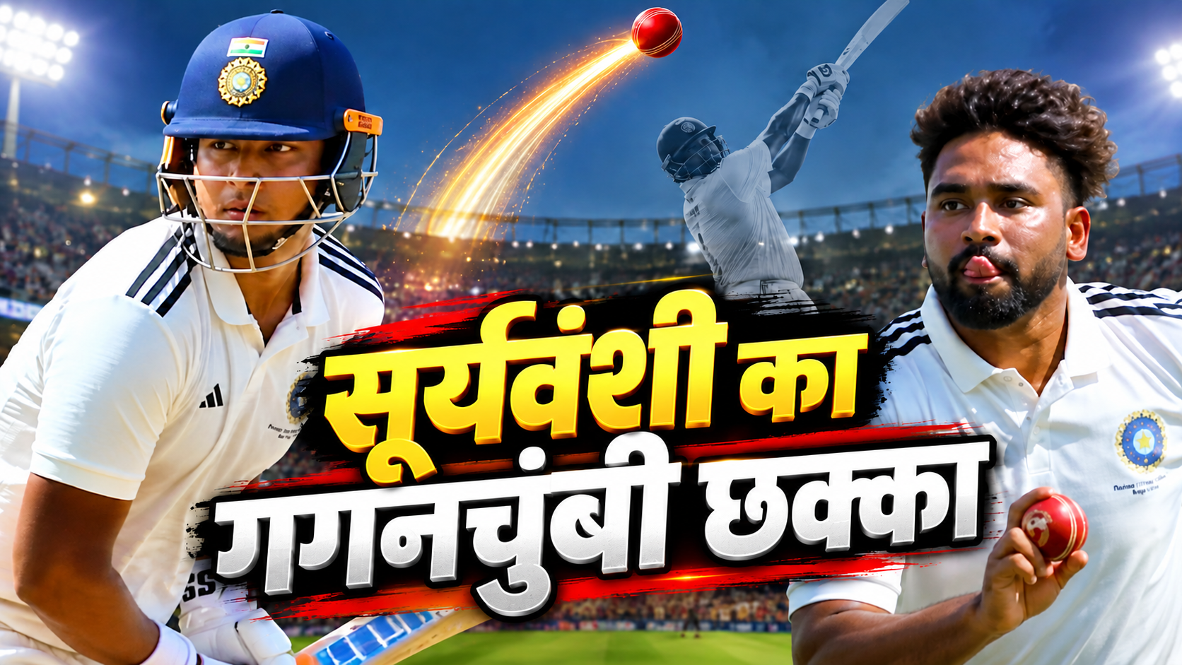 VIDEO: वैभव सूर्यवंशी ने मोहम्मद सिराज को दिन में दिखाए तारे, जड़ दिया 'मॉन्स्टर सिक्स', बल्ले से मचाई तबाही VIDEO: वैभव सूर्यवंशी ने मोहम्मद सिराज को दिन में दिखाए तारे, जड़ दिया 'मॉन्स्टर सिक्स', बल्ले से मचाई तबाही