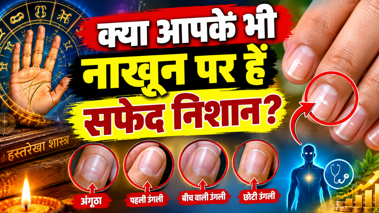 नाखूनों पर दिख रहे हैं सफेद धब्बे? हस्तरेखा शास्त्र में छिपा है इसका बड़ा राज, जानें... नाखूनों पर दिख रहे हैं सफेद धब्बे? हस्तरेखा शास्त्र में छिपा है इसका बड़ा राज, जानें...