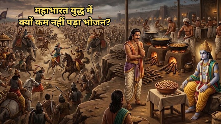 महाभारत युद्ध में रोज मरते थे हजारों योद्धा, फिर भी कभी कम नहीं पड़ा खाना, न बर्बाद हुआ एक दाना! जानें रहस्य
