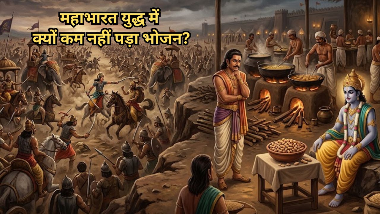 महाभारत युद्ध में रोज मरते थे हजारों योद्धा, फिर भी कभी कम नहीं पड़ा खाना, न बर्बाद हुआ एक दाना! जानें रहस्य महाभारत युद्ध में रोज मरते थे हजारों योद्धा, फिर भी कभी कम नहीं पड़ा खाना, न बर्बाद हुआ एक दाना! जानें रहस्य