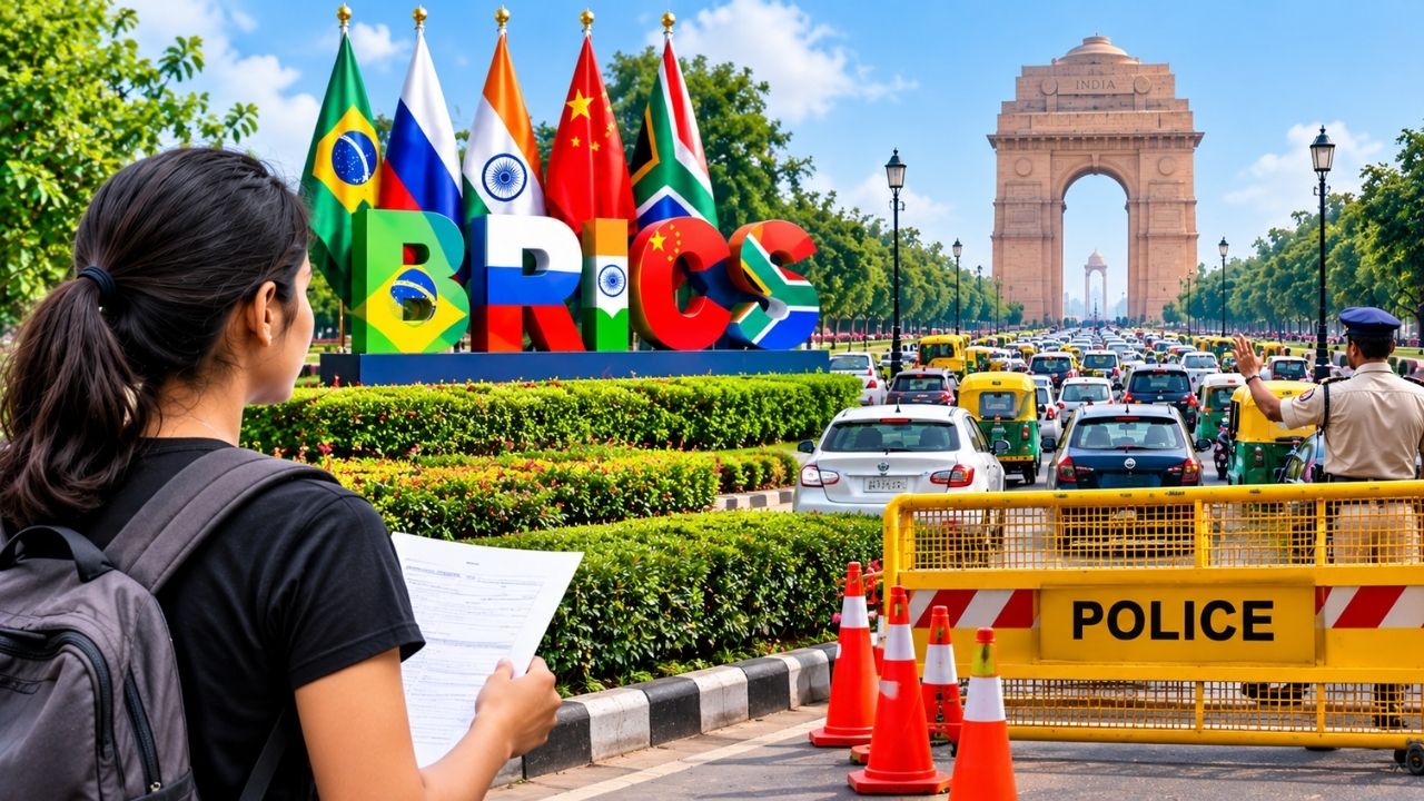 Delhi Traffic Alert: BRICS Summit के चलते 9-10 सितंबर को दिल्ली में ट्रैफिक प्रभावित, UGC NET कैंडिडेट्स ऐसे पहुंचें सेंटर Delhi Traffic Alert: BRICS Summit के चलते 9-10 सितंबर को दिल्ली में ट्रैफिक प्रभावित, UGC NET कैंडिडेट्स ऐसे पहुंचें सेंटर