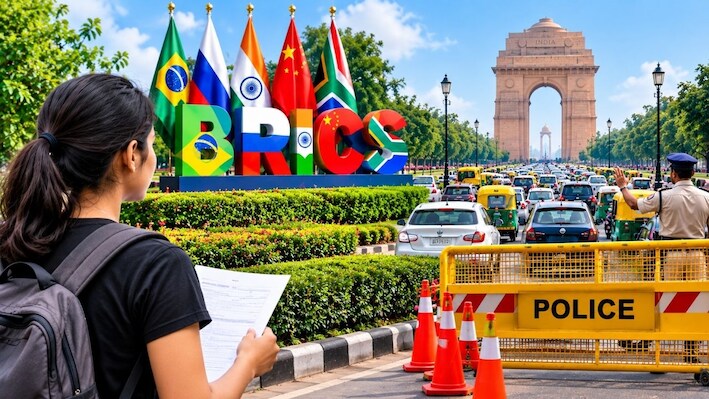 Delhi Traffic Alert: BRICS Summit के चलते 9-10 सितंबर को दिल्ली में ट्रैफिक प्रभावित, UGC NET कैंडिडेट्स ऐसे पहुंचें सेंटर