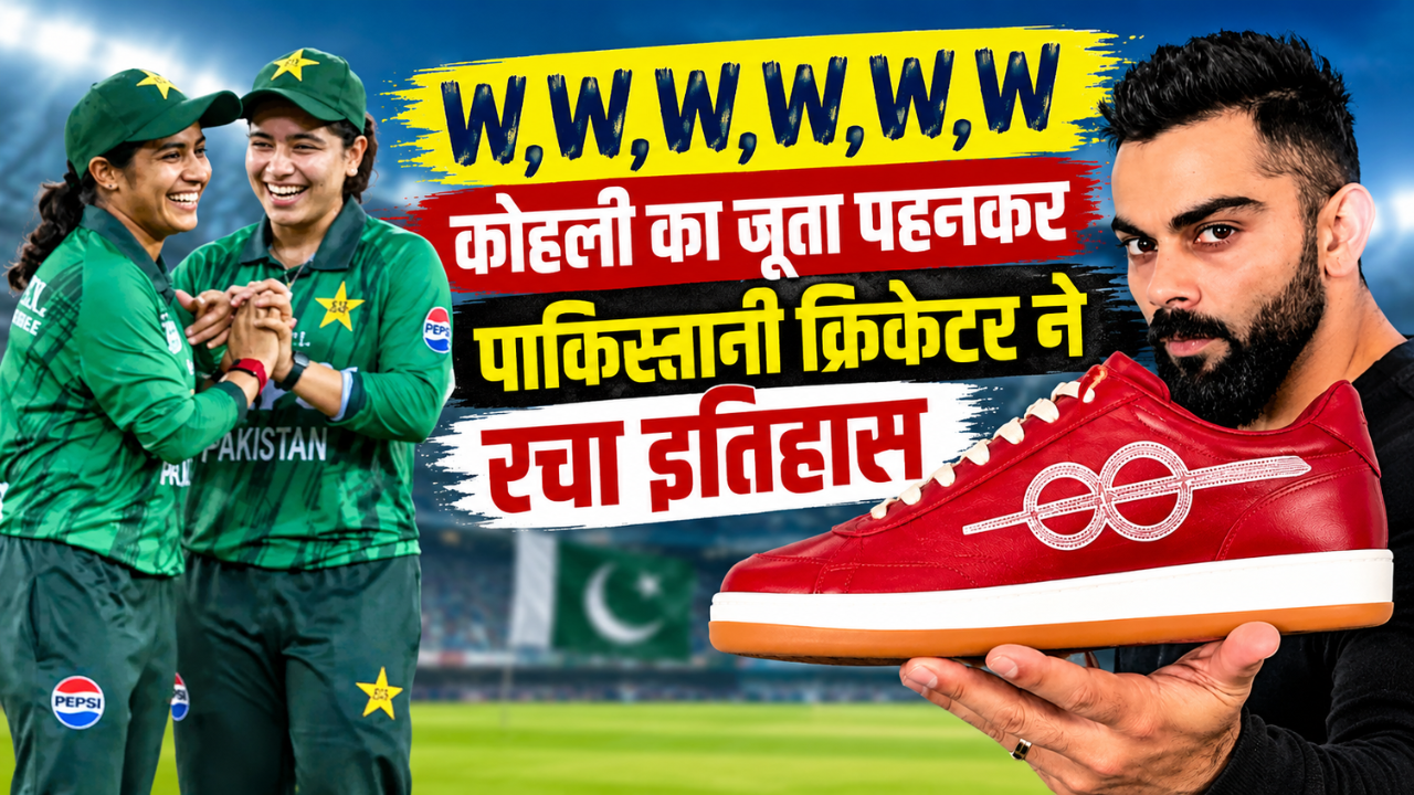 कौन हैं पाकिस्तान की ये महिला क्रिकेटर? कोहली के ब्रांड का जूता पहन बरपाया कहर, 7 रन देकर चटकाए 6 विकेट कौन हैं पाकिस्तान की ये महिला क्रिकेटर? कोहली के ब्रांड का जूता पहन बरपाया कहर, 7 रन देकर चटकाए 6 विकेट