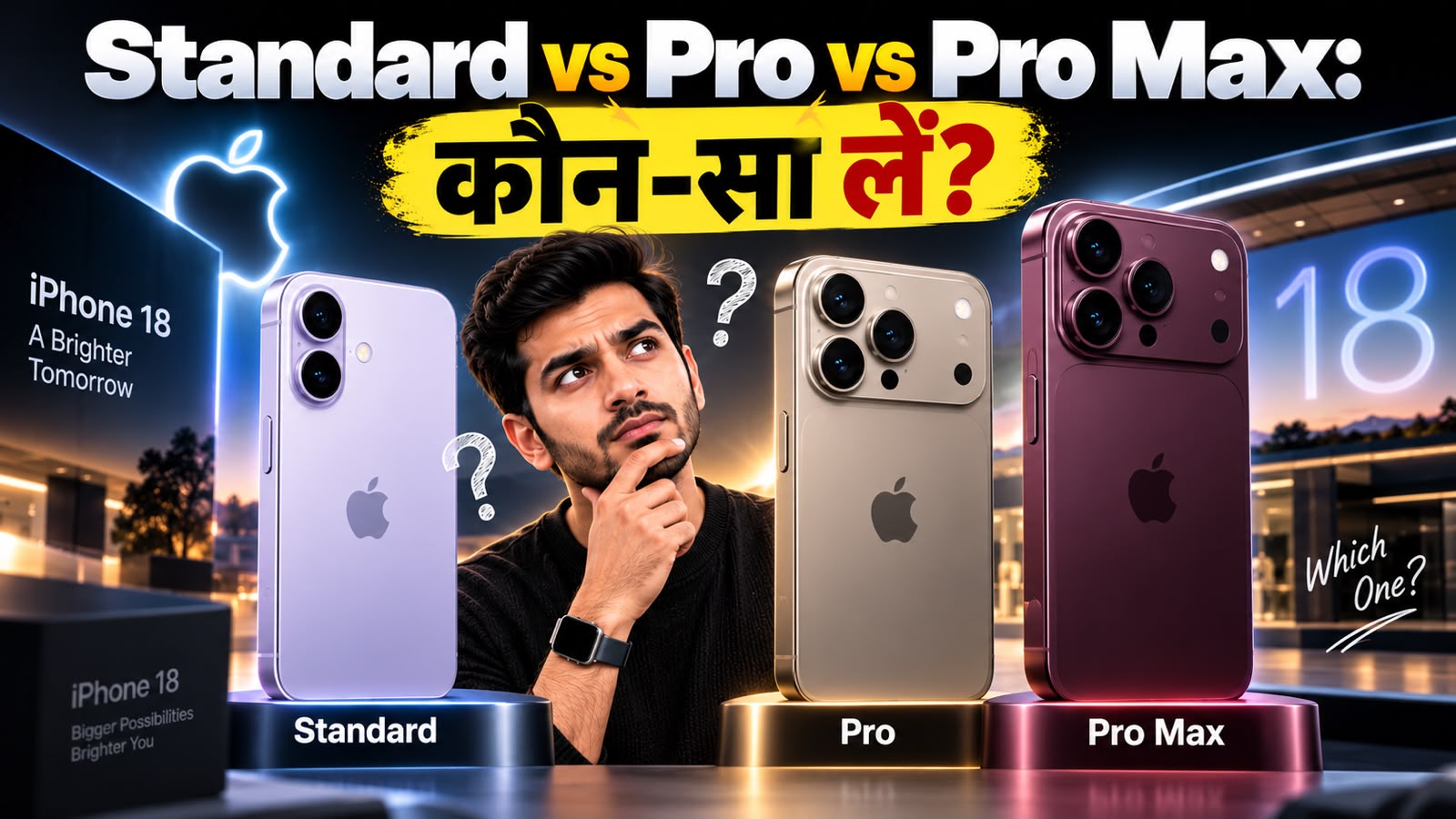 आईफोन 18 Pro और Pro Max आ रहा है... मैं कौन सा मॉडल खरीदूं? क्या मुझे iPhone 18 का इंतजार करना चाहिए? आईफोन 18 Pro और Pro Max आ रहा है... मैं कौन सा मॉडल खरीदूं? क्या मुझे iPhone 18 का इंतजार करना चाहिए?