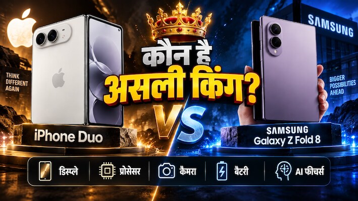 iPhone Duo vs Samsung Galaxy Z Fold 8: डिस्प्ले से लेकर कैमरे तक, जानिए दोनों में से कौन है असली बॉस, यहां देखें पूरा कंपैरिजन