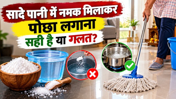 घर में नमक का पोछा लगाते समय न करें ये गलती, जानें इस्तेमाल करने का सही तरीका