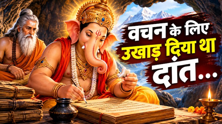 वचन निभाने के लिए उखाड़ दिया अपना ही दांत: जानिए भगवान गणेश के 'एकदंत' बनने की असली वजह