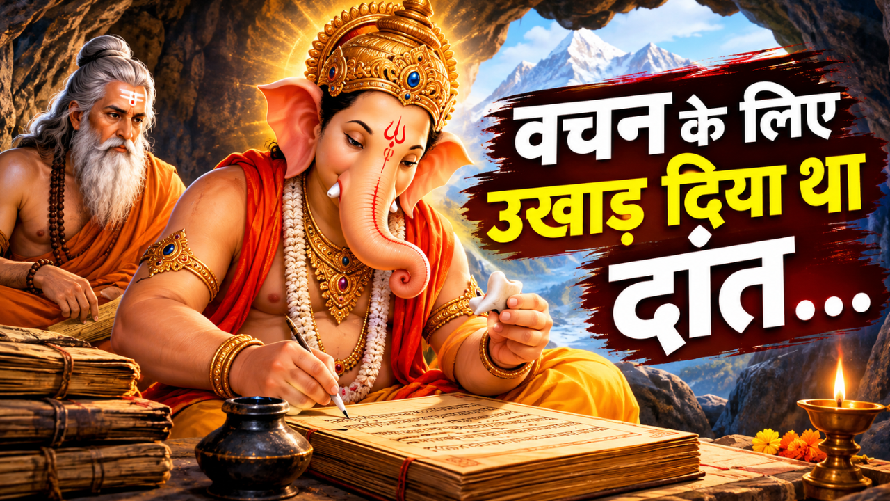 वचन निभाने के लिए उखाड़ दिया अपना ही दांत: जानिए भगवान गणेश के 'एकदंत' बनने की असली वजह वचन निभाने के लिए उखाड़ दिया अपना ही दांत: जानिए भगवान गणेश के 'एकदंत' बनने की असली वजह