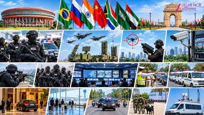 गणतंत्र दिवस जैसा पहरा: आकाश मिसाइल तैनात, 35 हजार जवान अलर्ट, ऐसा है BRICS का कवच