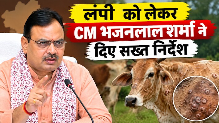 लंपी स्किन डिजीज पर सरकार अलर्ट:  CM भजनलाल की हाईलेवल मीटिंग, बोले- सावधानी और सतर्कता ही बचाव