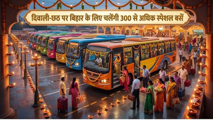 दीपावली-छठ में नहीं मिल रही ट्रेन की टिकट तो ना हों निराशः दिल्ली, यूपी, हरियाणा और बंगाल से बिहार के लिए चलेंगी 300 से अधिक स्पेशल बसें