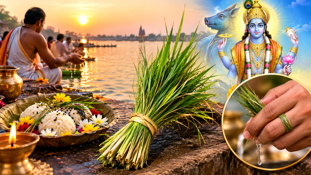 पितृ पक्ष में 'कुशा' के बिना अधूरा है तर्पण! गरुड़ पुराण के अनुसार जानें क्यों जरूरी है यह पवित्र घास पितृ पक्ष में 'कुशा' के बिना अधूरा है तर्पण! गरुड़ पुराण के अनुसार जानें क्यों जरूरी है यह पवित्र घास