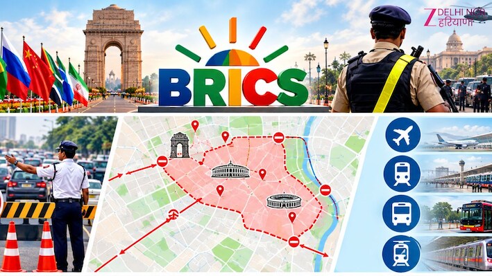BRICS Summit: रात 8:15 से 11 बजे तक कई सड़कें बंद, कई रूट डायवर्ट, घर से निकलने से पहले देखें रास्ता
