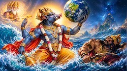 ब्रह्मा जी की नाक से क्यों प्रकट हुए थे भगवान विष्णु? जानिए वराह अवतार और हिरण्याक्ष वध की कथा