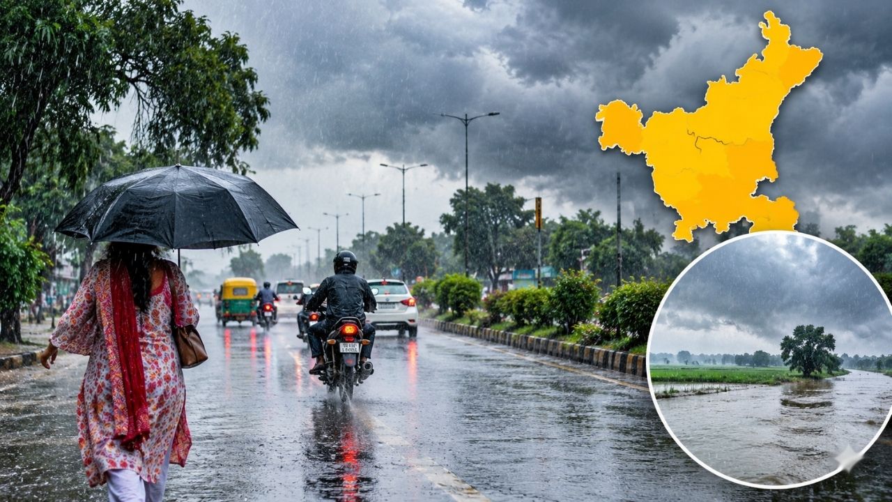 Haryana Weather: हरियाणा में मानसून की विदाई से पहले भारी बारिश, इतने दिन झमाझम बरसेंगे बादल; IMD का अपडेट जारी Haryana Weather: हरियाणा में मानसून की विदाई से पहले भारी बारिश, इतने दिन झमाझम बरसेंगे बादल; IMD का अपडेट जारी