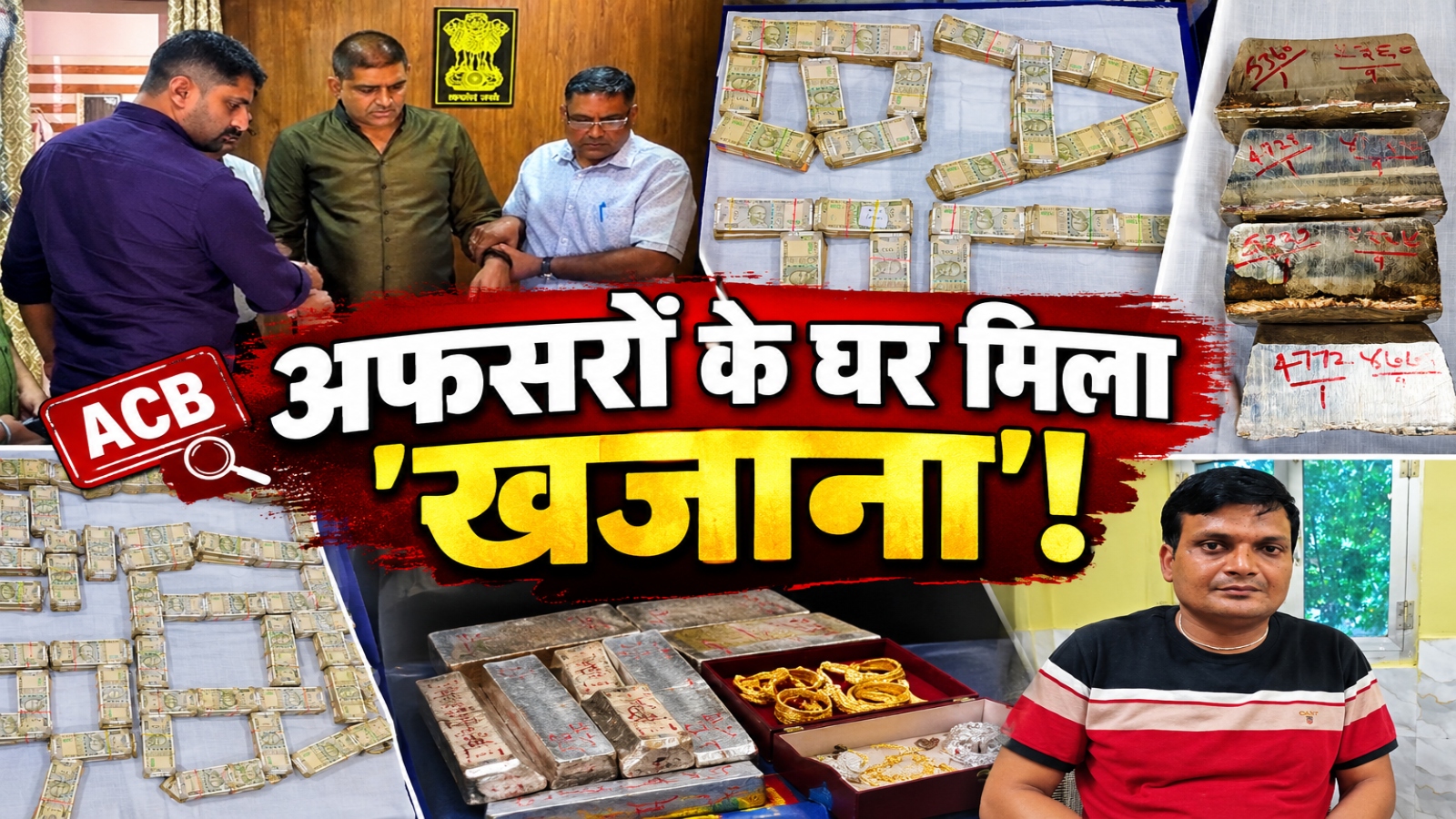 Rajasthan Crime: अफसरों के घर 'खजाना' ! एक के घर से मिला 43 लाख कैश, दूसरे के लॉकर में मिले सोना-चांदी Rajasthan Crime: अफसरों के घर 'खजाना' ! एक के घर से मिला 43 लाख कैश, दूसरे के लॉकर में मिले सोना-चांदी