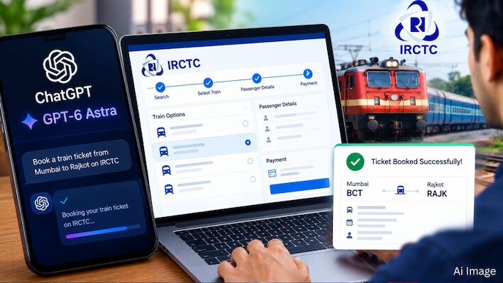 क्या अब AI करेगा IRCTC की टिकट बुकिंग? GPT-6 Astra के वायरल एक्सपेरिमेंट ने मचाई हलचल