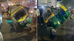 Delhi में कनॉट प्लेस में गिरा रेड लाइट पोल, ऑटो-रिक्शा ड्राइवर समेत दो घायल