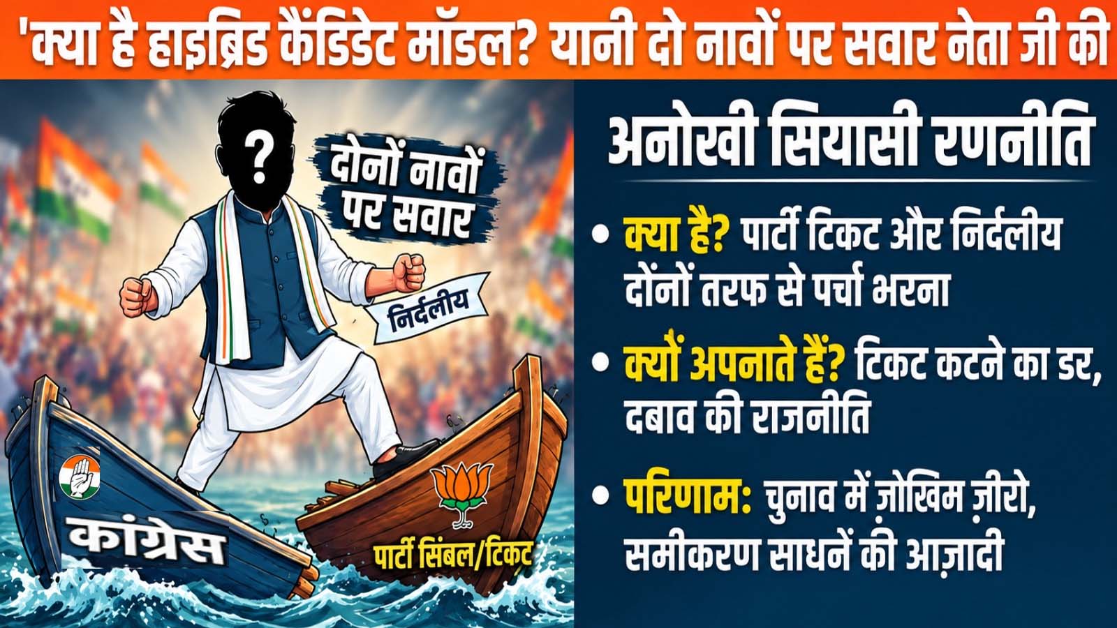 क्या होता है हाइब्रिड कैंडिडेट ? कोटपूतली चुनाव में कांग्रेस का बड़ा दांव क्या होता है हाइब्रिड कैंडिडेट ? कोटपूतली चुनाव में कांग्रेस का बड़ा दांव