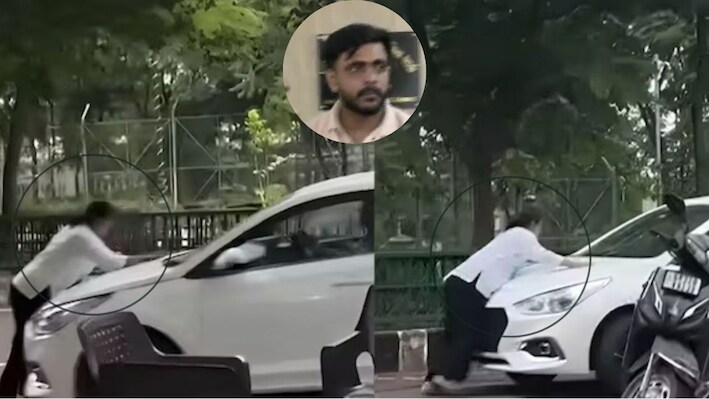 गुरुग्राम के बाद लखनऊ में हिट एंड रन का केस: कार सवार ने युवती को मारी टक्कर, बोनट पर लटकी दिखी  
