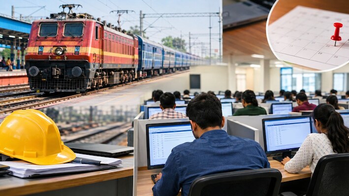 RRB JE भर्ती 2026: रेलवे भर्ती बोर्ड ने जारी किया CBT-1 का शेड्यूल, जानिए परीक्षा की तिथियां और पूरा ब्योरा