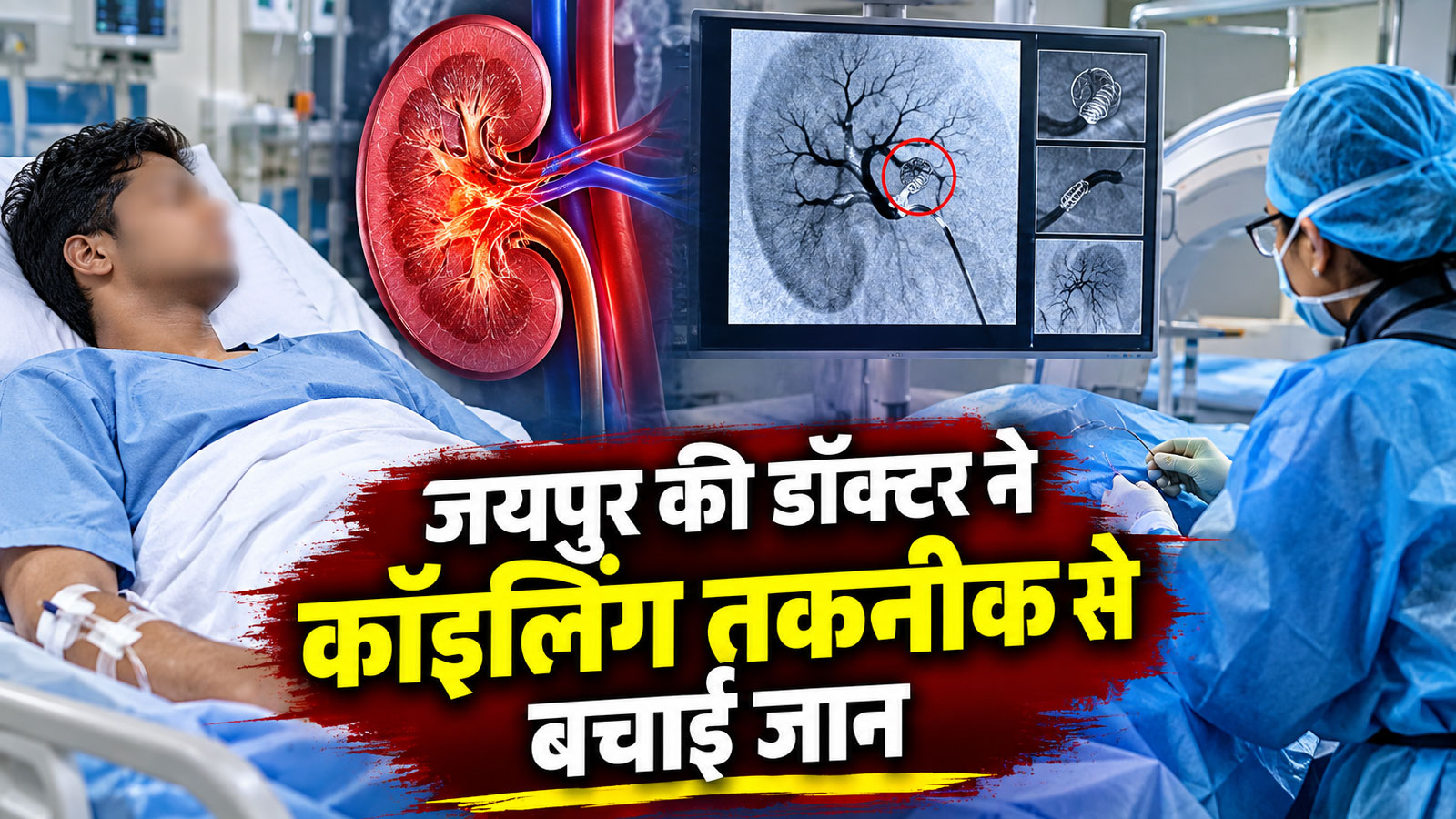 किडनी से बह रहा था लगातार खून: जयपुर के विशेषज्ञ डॉक्टरों ने 'कॉइलिंग तकनीक' से किया हैरान करने वाला इलाज! किडनी से बह रहा था लगातार खून: जयपुर के विशेषज्ञ डॉक्टरों ने 'कॉइलिंग तकनीक' से किया हैरान करने वाला इलाज!