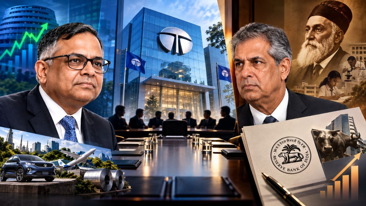 Analysis: Tata Sons में क्यों मचा घमासान? चंद्रशेखरन की वापसी, लिस्टिंग का दबाव और Tata Trusts के विरोध की पूरी कहानी Analysis: Tata Sons में क्यों मचा घमासान? चंद्रशेखरन की वापसी, लिस्टिंग का दबाव और Tata Trusts के विरोध की पूरी कहानी