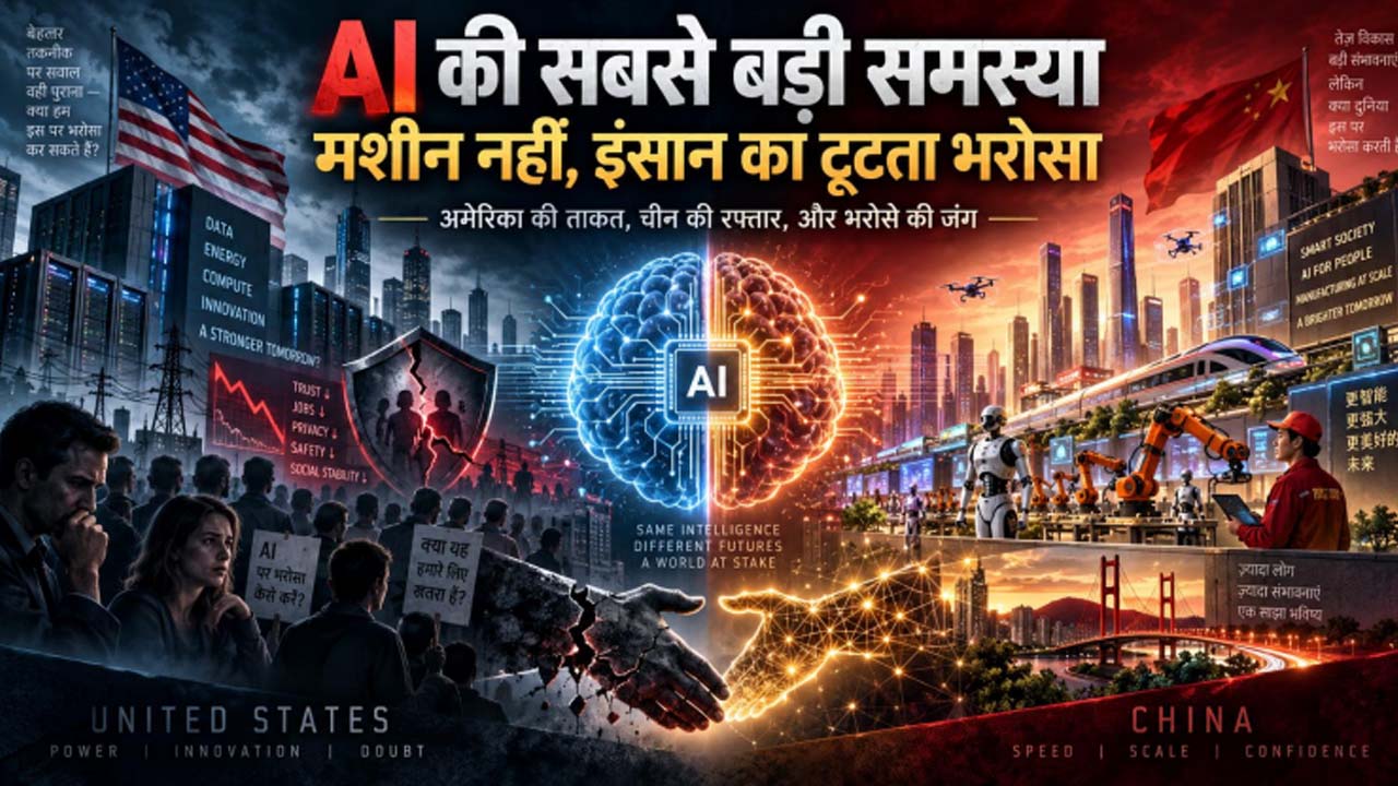 AI की सबसे बड़ी समस्या मशीन नहीं, इंसान का टूटता भरोसा है; कौन बनेगा इस तकनीक का सरताज AI की सबसे बड़ी समस्या मशीन नहीं, इंसान का टूटता भरोसा है; कौन बनेगा इस तकनीक का सरताज