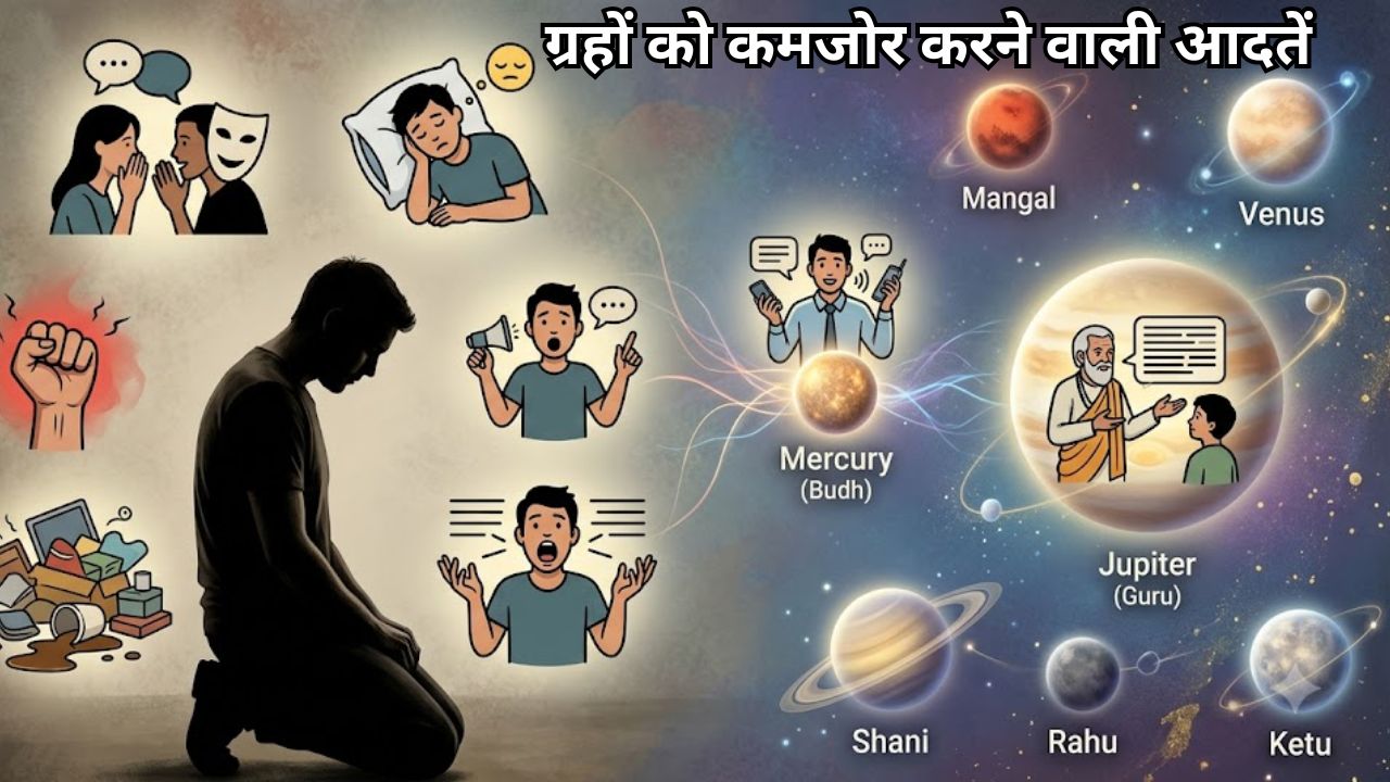 गॉसिपिंग से बुध, फ्री की सलाह से गुरु होते हैं कमजोर! जानिए कौनसी बुरी आदत किस ग्रह को करती है खराब गॉसिपिंग से बुध, फ्री की सलाह से गुरु होते हैं कमजोर! जानिए कौनसी बुरी आदत किस ग्रह को करती है खराब