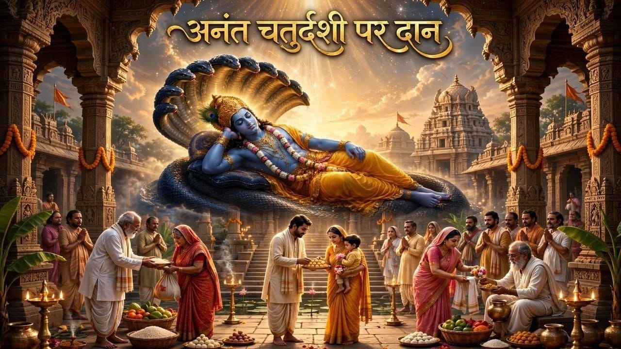 Anant Chaturdashi: अनंत चतुर्दशी पर इन चीजों का करें सच्चे मन से दान, भगवान विष्णु प्रसन्न हो करेंगे परिवार की सुरक्षा Anant Chaturdashi: अनंत चतुर्दशी पर इन चीजों का करें सच्चे मन से दान, भगवान विष्णु प्रसन्न हो करेंगे परिवार की सुरक्षा