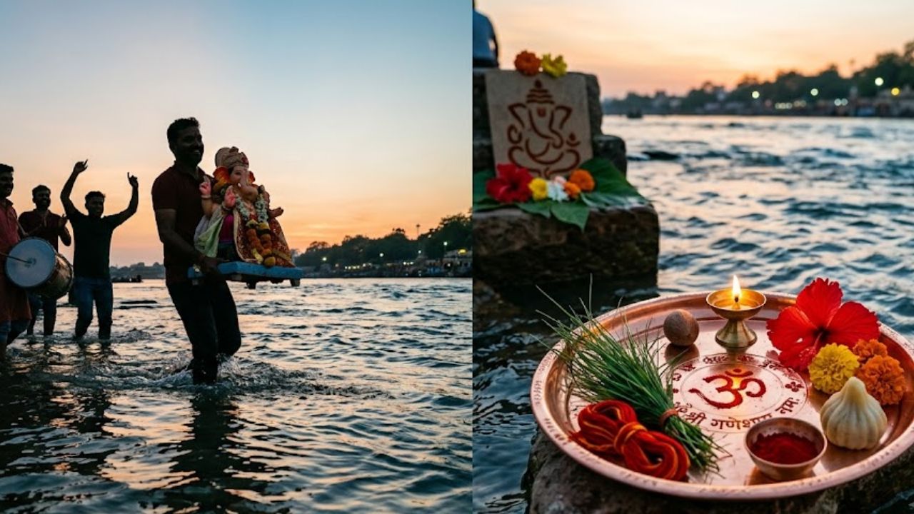 बप्पा की विदाई करते समय घर में बचा लें ये 3 चीजें, साल भर बनी रहेगी धन-समृद्धि और खुशियां! बप्पा की विदाई करते समय घर में बचा लें ये 3 चीजें, साल भर बनी रहेगी धन-समृद्धि और खुशियां!